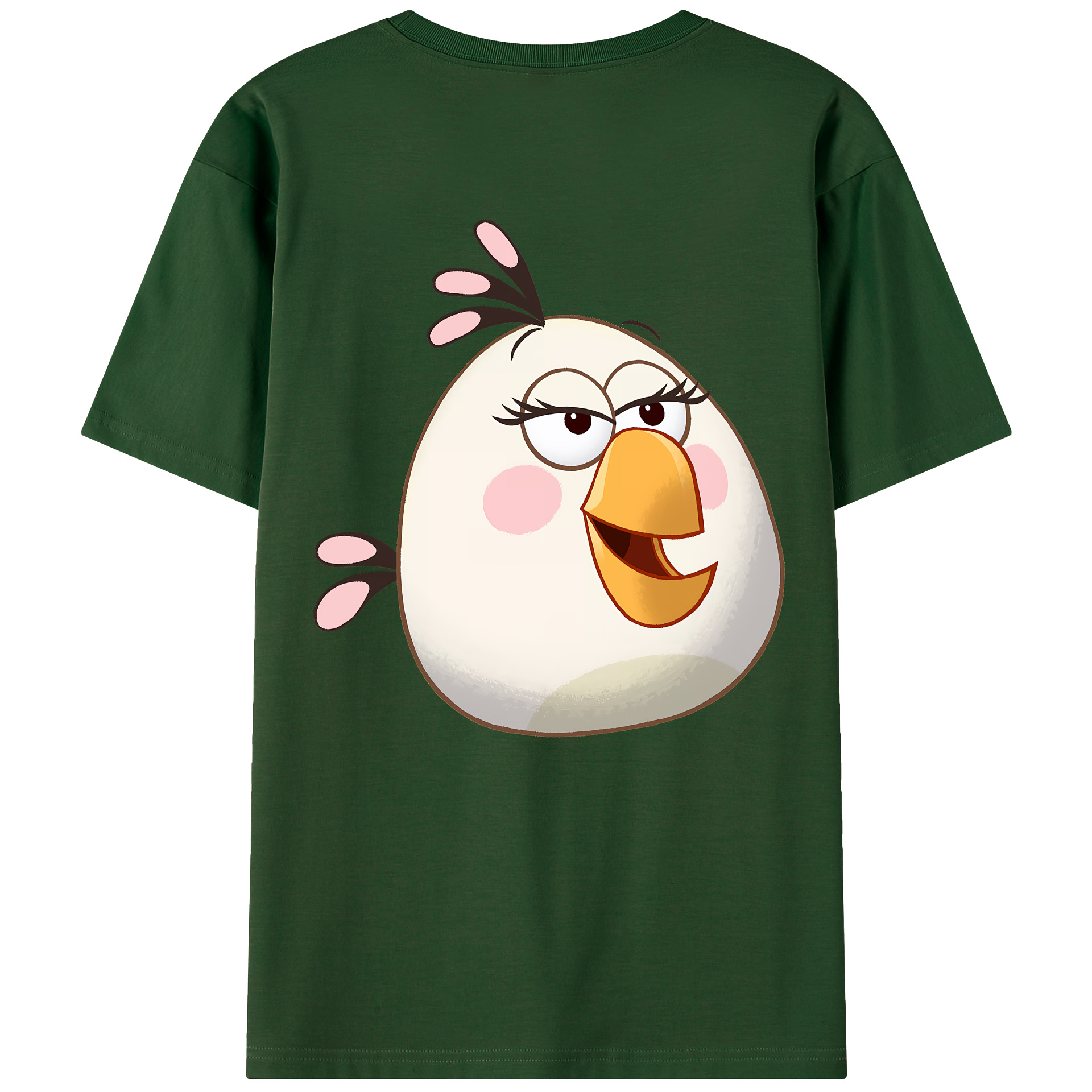 （画像用） Angry Birds アングリーバード 綿100％半袖Tシャツ（背面プリント）